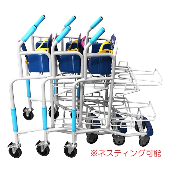 大和産業 ビュッフェカート 幼児座席付き BFCKトレーカート 【福祉発明